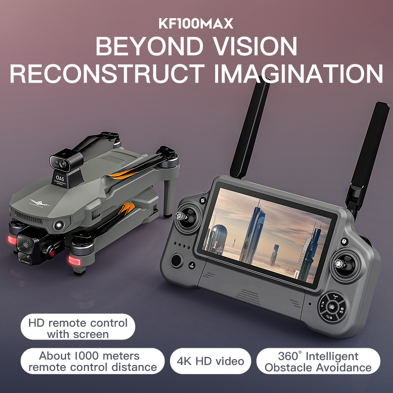 Dron GPS KF100 MAX Kamera 4K 3 – Drone Battery Box recenzja i cena