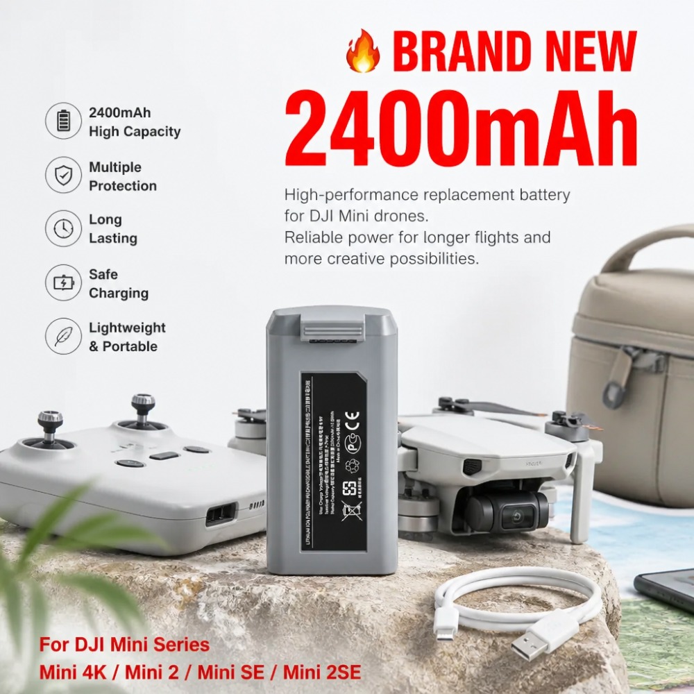 Bateria 2400mAh do DJI Mini 4K – Drone Battery Smart recenzja i cena