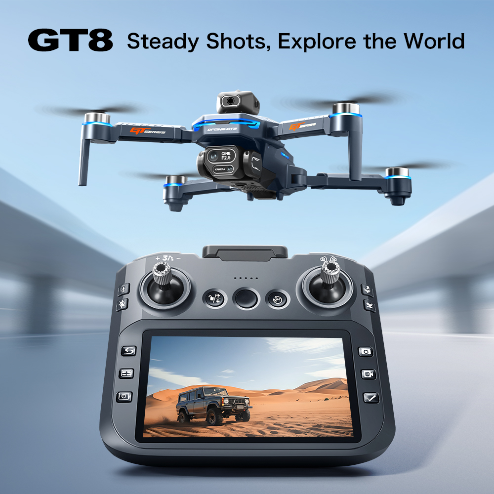 Dron GT8 z funkcją unikania pr – Drone Battery Charger recenzja i cena